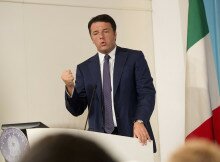 Matteo Renzi durante la conferenza stampa del dopo CdM. (Foto: Ufficio Stampa Palazzo Chigi)